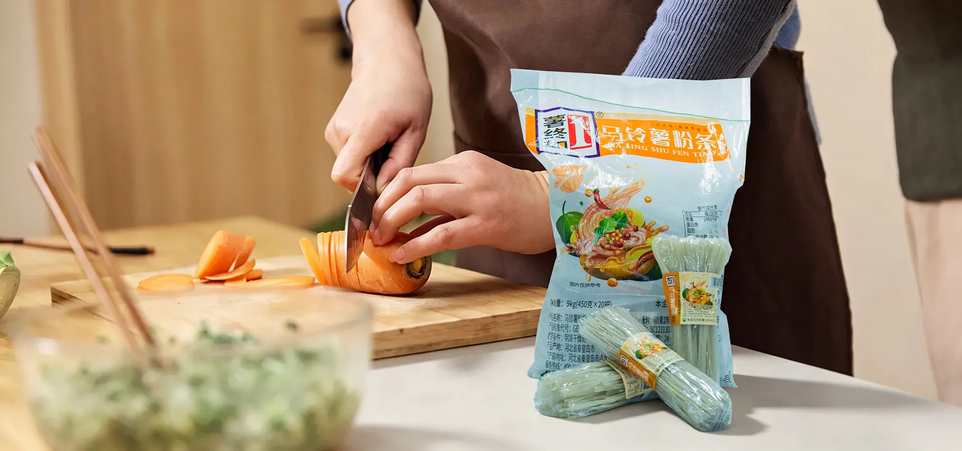 Proveedor de China Fideos de batata Proveedor de China Fideos de batata