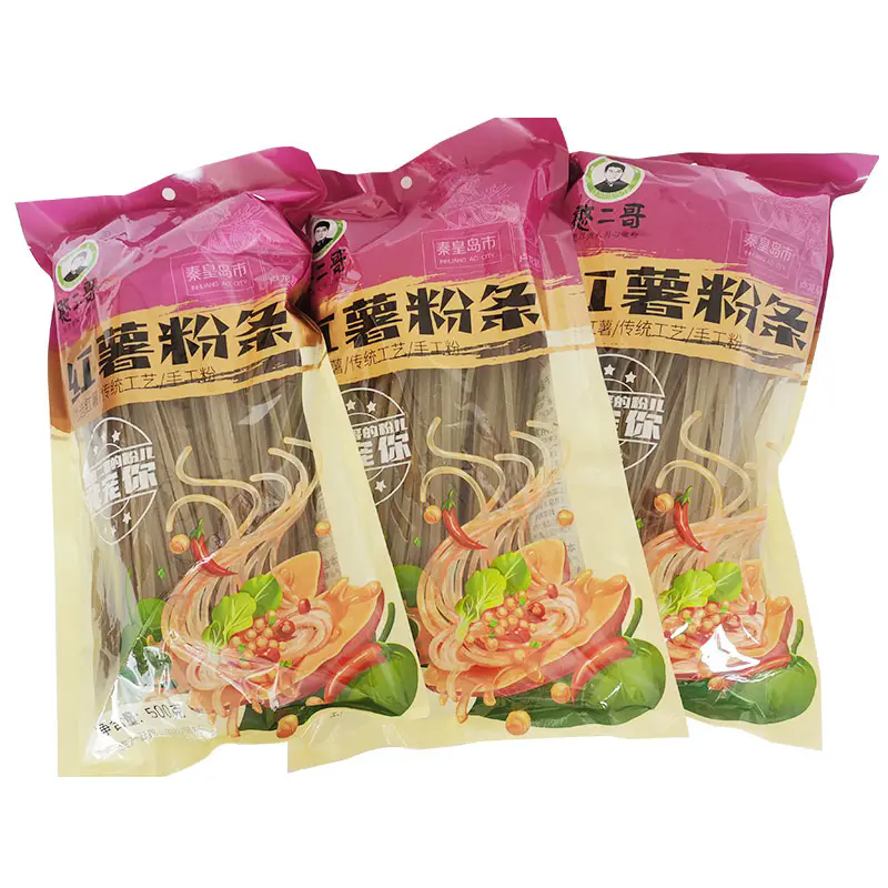 ¿Cómo ofrecen los fideos de camote hechos a mano un sabor tradicional y una calidad confiable?